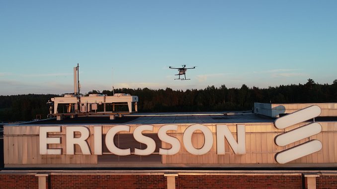 Drone pour le test de réseaux 5G conçu par Ericsson et Rohde & Schwarz.