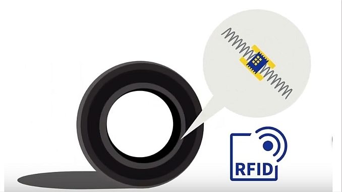 Solution RFID intégrées aux pneus de Michelin